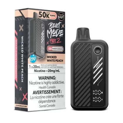 Wicked White Peach - Flavour Beast Beast Mode MAX 2 50K