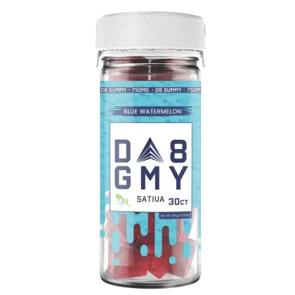 A Gift From Nature DELTA 8 GUMMIES – 30CT Blue Watermelon 750mg (25mg ea.) – SATIVA