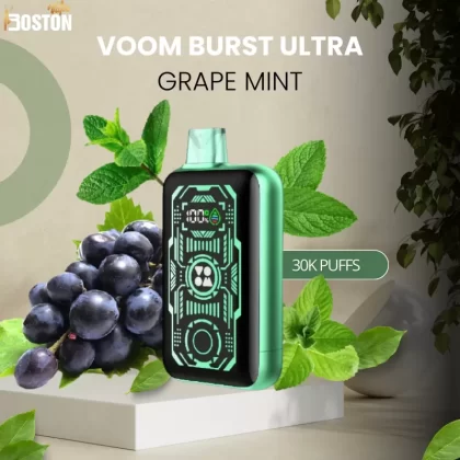 Voom Burst Ultra Grape Mint 30k Puffs Vape