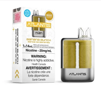 Atlantis By NZVN 8000 Banana Bunch 20mg disposable (Provincial)
