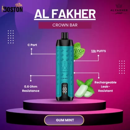 Al Fakher Crown Bar 12K – Gum Mint