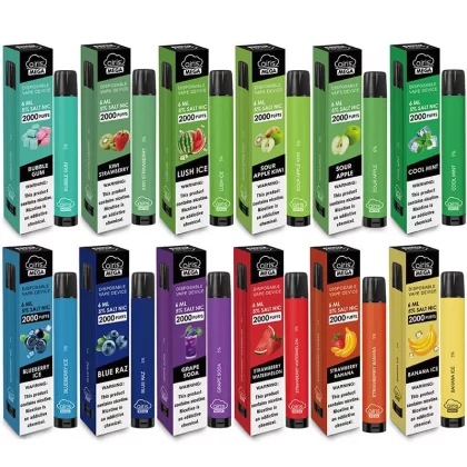 Airis Mega 2000Puffs Disposable Vape Pen Airflow with Dust Cover