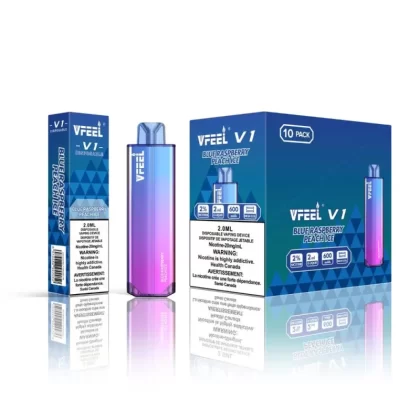 VFEEL V1 - Blue Raspberry Peach Disposable Vape