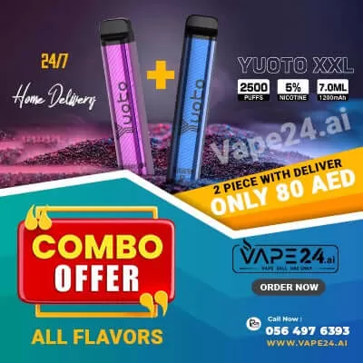Yuoto XXL Combo Offer 2500 Puffs Disposable Vape Dubai