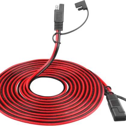 10AWG SAE Connector Extension Cable Quick Disconnect Wire Harness 20FT 10 Gauge Solar Extension Cable for Automotive RV Battery Motorcycle Cars Tractor (20Feet)