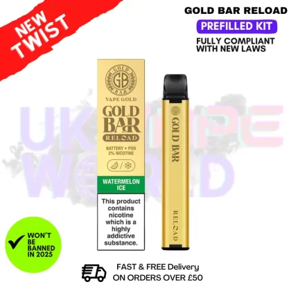 Watermelon ICE Gold Bar Reload Prefilled Pod Kit