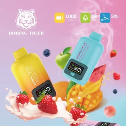 VASY BORING TIGER 25000 Puffs Digital Screen 4 Mesh Coil 25K Wholesale Rechargeable Disposable Vapes