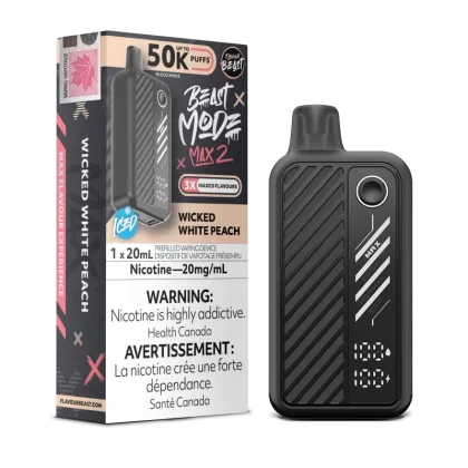 Wicked White Peach - Flavour Beast BeastMode Max 2 50K Disposable Vape