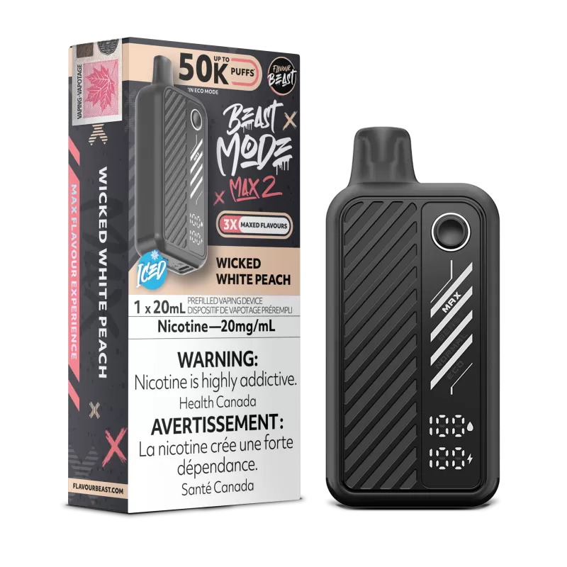 Wicked White Peach - Flavour Beast BeastMode Max 2 50K Disposable Vape