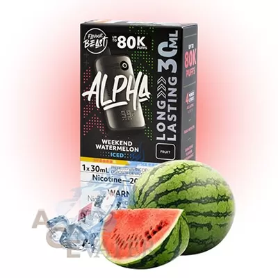 Weekend Watermelon Iced Alpha Disposable Vape by Flavour Beast