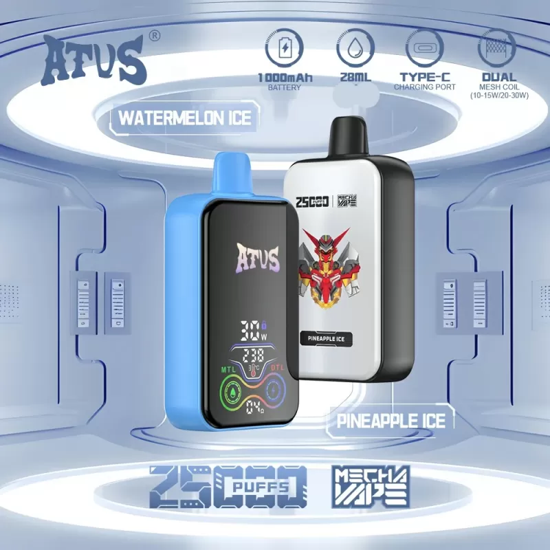 ATVS 25000 Puffs Dual Mesh 25K Rechargeable Disposable Vapes Wholesale