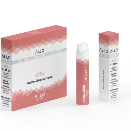 Allo Ultra 2500 Disposable Vape: Lychee Ice (8mL)