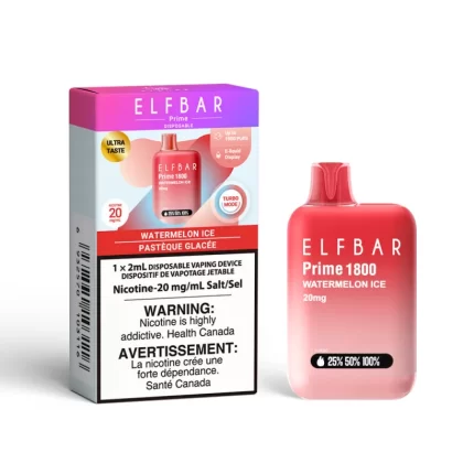 Watermelon Ice - ELF Bar Prime 1800 Puffs Disposable Vape