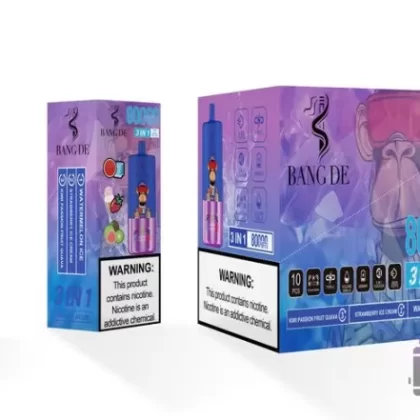 Bang DE 80000 Disposable Vape: 80K Puffs, 3-in-1 Flavors & Rechargeable