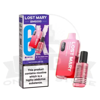 Watermelon Ice Lost Mary BM6000 Prefilled Pod Vape Kit | Must Try