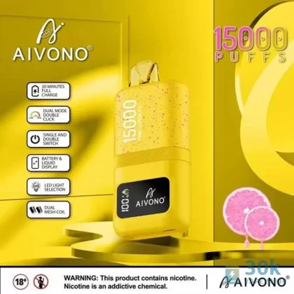 Aivono Aim Magic 15000 Disposable Vape | 24mL Capacity, Rechargeable