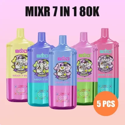5PCS BOOD MIXR 7 in 1 80K Puffs Disposable E-cigaratte Vape (EU Warehouse)