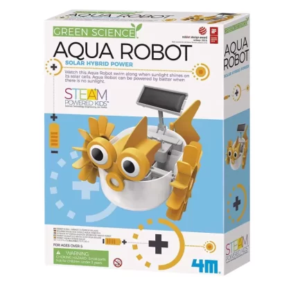 4M Solar Hybrid Aqua Robot ชุดของเล่นหุ่นยนต์ปลาแสงอาทิตย์