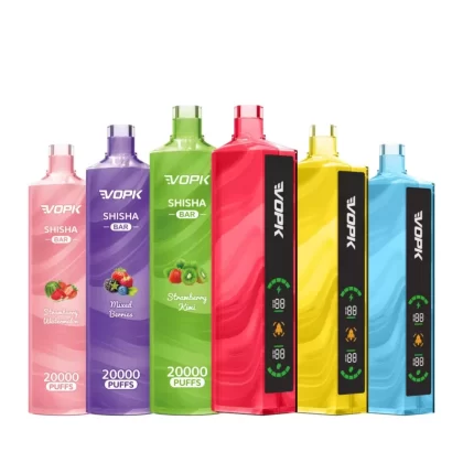 VOPK Shisha Bar 20000 Puffs Disposable Vape Pen Rechargeable, Bulk Buy Wholesale for Premium Vaping Experience