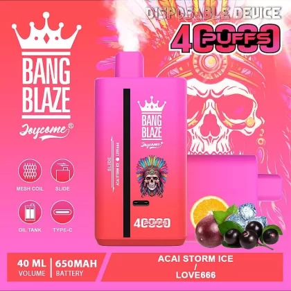 Bang Blaze 40K Puffs Disposable Vape Wholesale | Dual Option, 40ml Capacity, Rechargeable, 32 Options