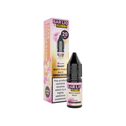 White Peach Razz Nic Salt E-Liquid by Bar Liq