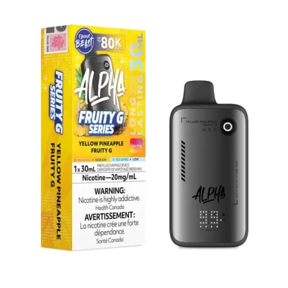 Yellow Pineapple Fruity G Flavour Beast Alpha Disposable Vape