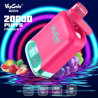 VAPSOLO Twins 20K Puffs Disposable Vape Wholesale | Dual Option, 25ml Capacity, Dual Mode, 2% Strength option