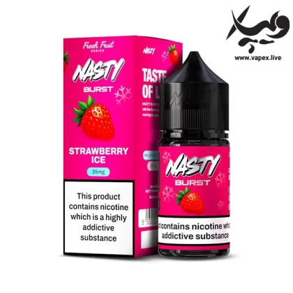 سالت توت فرنگی یخ نستی برست Nasty Burst Strawberry Ice 30ML