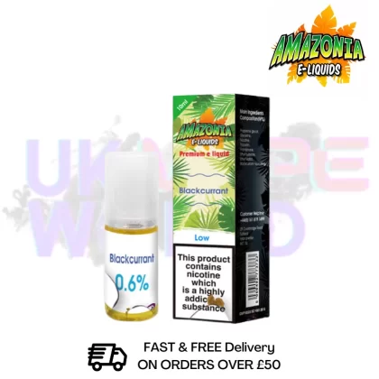 Amazonia 10ml Blackcurrant Eliquid Only £2.99 (PCS)