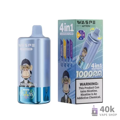 WASPE 4-in-1 100K Puffs Disposable Vape for Long-Lasting Performance