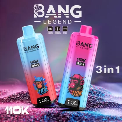 Bang Legend 110K | 110000 puffs, 56ml, 3-in-1, ultra-long mesh coil, disposable vape | Aiviou Vapes