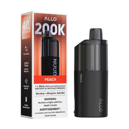 ALLO Nuud 200K Disposable Vape - Peach (AB)