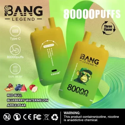 Bang Legend 80000 Puffs Disposable Vape – 3 Flavors & Bulk Wholesale