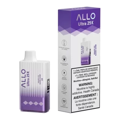 ALLO ULTRA 25K - Grape Passionfruit Disposable Vape