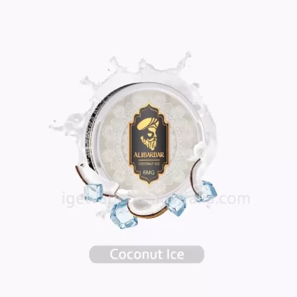 Alibarbar 24mg Nicotine Pouches Coconut Ice for a Tropical Escape