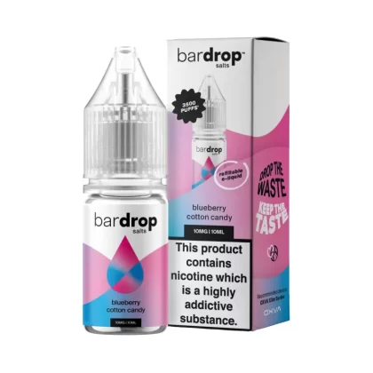 Bar Drop Blueberry Cotton Candy Nic Salts