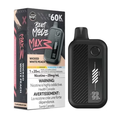 Wicked White Peach - Flavour Beast Beast Mode MAX 3 60K