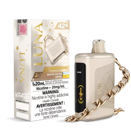 White Cocoa Swirl Kraze Luna – Disposable Vape