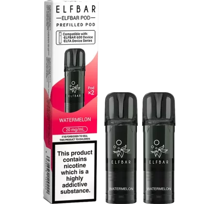 Watermelon Elf Bar 600 Pods 2 Pack