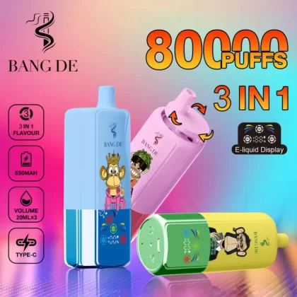 Bang DE 80K Disposable Vape | Unleash the Storm — 80,000 Puffs of Pure Bang Power | Long-Lasting Power