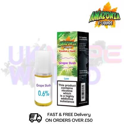 Amazonia 10ml Grape Slush Eliquid Only £2.99 (PCS)