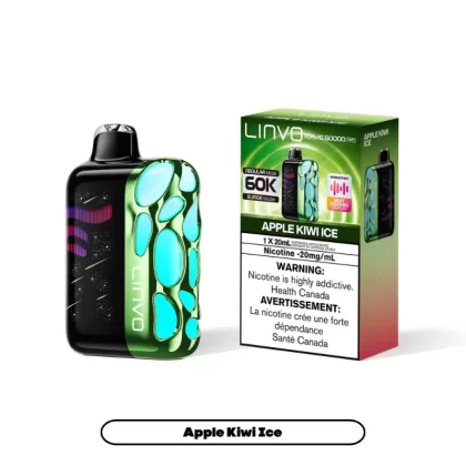 Apple Kiwi Ice - Linvo Rave 60K Pro Disposable Vape