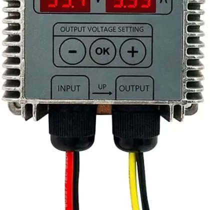 25 Amp 24/36/48/58.4V Boost Step-UP ↗ MPPT Solar Charge Controllers | Waterproof Outdoor Adjustable Output Lithium LiFePO4 Battery | LED Display | Boat Marine RV Golf Cart eBike | IP65 (200W)