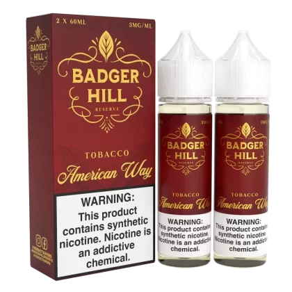 American Way Tobacco by Badger Hill – 120mL