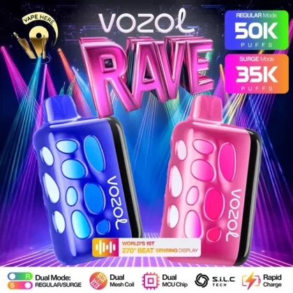 VOZOL RAVE 40K DISPOSABLE VAPE (Dual Power Mode) #