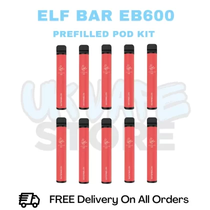 Watermelon ELF Bar EB600 Box Of 10