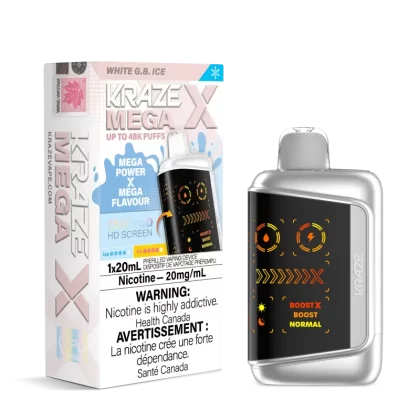 White G.B - Kraze Mega X Disposable Vape
