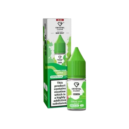 Xtreme Sour Apple Nic Salt E-Liquid by Crystal Clear