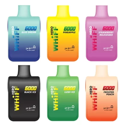 Whiff Hero Disposable Vape Wholesale 6000 Puffs Long-Lasting Smooth Vapor Design