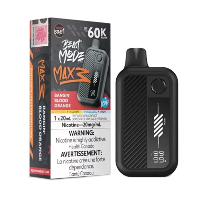 Bangin Blood Orange Iced Flavour Beast Beast Mode Max 3 Disposable Vape